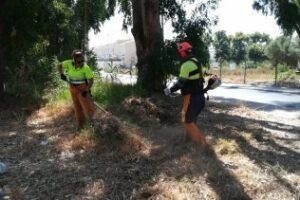 El Ayuntamiento acomete la limpieza y el desbroce de varios puntos de El Rinconcillo