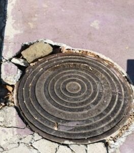 Denuncian un registro en mal estado en el paseo de la Cornisa