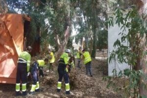 El Ayuntamiento acomete la limpieza de la parcela municipal de la calle Rosa de los Vientos