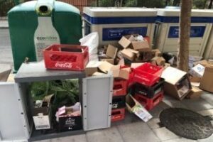 Sanción para un establecimiento de Capitán Ontañón por depositar basura fuera del horario y de los contenedores