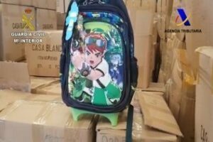Intervienen más de 22.500 mochilas falsificadas en el puerto de Algeciras