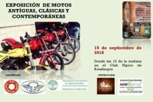 La asociación de vecinos El Embarcadero acoge una exposición de motos antiguas y clásicas