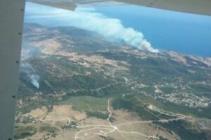Dos hectáreas calcinadas en un nuevo incendio en Tarifa
