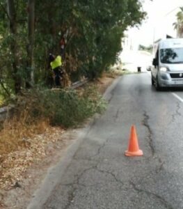 El Ayuntamiento acomete trabajos de limpieza y desbroce en la barriada de La Granja