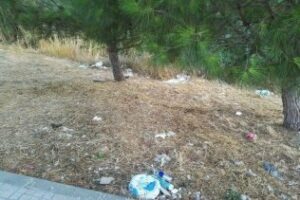 Verdemar denuncia el estado de los arcenes junto al Río Pícaro en Algeciras
