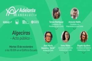 Teresa Rodríguez y Maíllo presentan mañana en Algeciras la candidatura de Adelante Andalucía