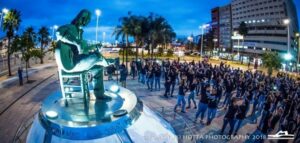 Flashmob a los pies del algecireño universal el Día Internacional del Flamenco