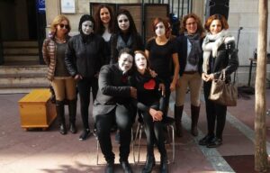 Cepaim organiza una representación mímica contra la violencia de género