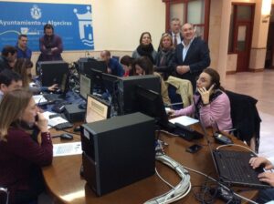 El alcalde supervisa el funcionamiento del Centro Municipal de Datos