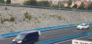 Algesa lleva a cabo las trabajos de desbroce del talud de la autovía A-7