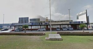 Taxistas de La Línea protestan por la supresión de la parada de la frontera con Gibraltar