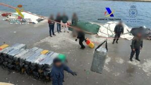 Once detenidos con 3.300 kilos de cocaína de una organización que introducía la droga en España