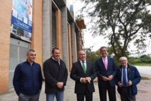 Comienzan las obras para la reparación de la visera del estadio Nuevo Mirador