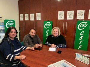 Delegados de CSIF transmiten a la candidata de Entre Todos, Algeciras sus preocupaciones sobre la situación municipal