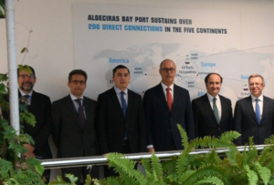 El embajador de Kazajstan en España, Constantin Zhigalov, visita el puerto de Algeciras