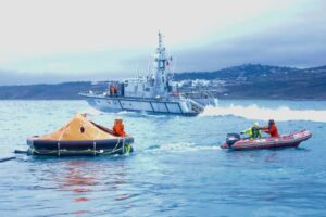 Simulacro de evacuación de ferry en el Estrecho de Gibraltar 