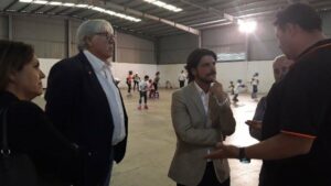 Sergio Pelayo (Ciudadanos) destaca la labor de "Algeciras Patina" en la promoción de hábitos saludables
