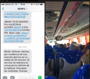 Landaluce pide a Renfe que mejore la calidad «despreciable» del tren que conecta con Madrid