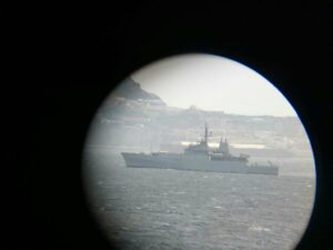(LA IMAGEN DEL DÍA) Un nuevo buque de guerra británico en la Bahía de Algeciras