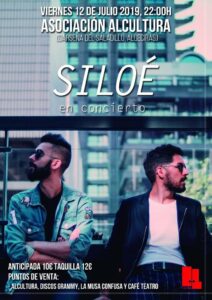 Viernes 12 de Julio; El Pop de autor de Siloé, en directo en Alcultura