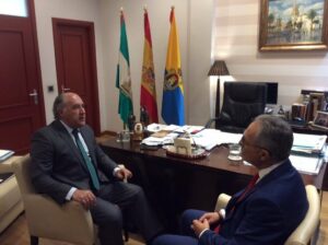 Landaluce recibe al nuevo presidente de la Mancomunidad de Municipios