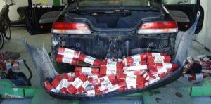 La Guardia Civil interviene 1.200 cajetillas de tabaco de contrabando procedente de la Colonia británica de Gibraltar