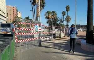 Las obras de la segunda fase del acceso central al puerto 'Paco de Lucía' afrontan su recta final