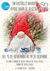 El tradicional rastrillo navideño de Apadis abre sus puertas apadrinado por Ángel Garó.