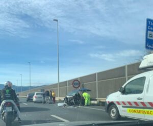 Un accidente a la entrada de Algeciras provoca fuertes retenciones
