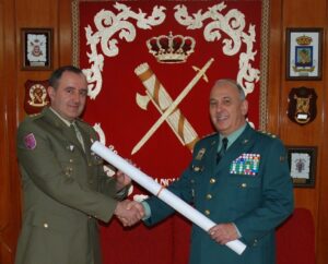 La Guardia Civil de Algeciras entrega un plano del despliegue en 1862 del Cuerpo de Carabineros