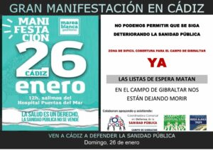 Las plataformas comarcales por la sanidad pública acudirán a la manifestación provincial del día 26
