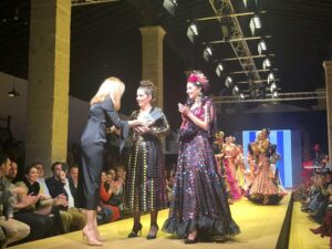 La diseñadora algecireña Rocío Segovia expone su colección en la pasarela flamenca de Jerez