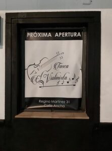 La tasca 'El violinista' abre el viernes sus puertas en el local de la 'Palma Real'