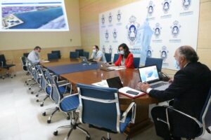 APBA, Ayuntamiento, Junta y Universidad avanzan en el proyecto del lago marítimo del Llano amarillo