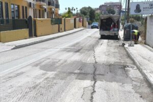 Comienzan las obras de asfaltado en la Avenida Victoria Eugenia