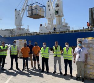 El Puerto de Algeciras acoge la operativa de exportación de 1.600 toneladas de carne congelada paletizada  