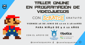 La segunda sesión del taller gratuito de programación de videojuegos se celebra el viernes