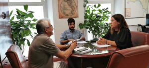 Pelayo analiza la situación después del Covid con los comerciantes del barrio del Carmen