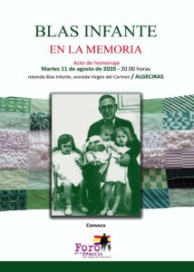 El foro convoca en Algeciras un acto de homenaje a Blas Infante y a todas las víctimas del franquismo