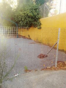 El Ampa del Campo de Gibraltar advierte de que el centro va a abrir con un patio cerrado y alumnos hacinados