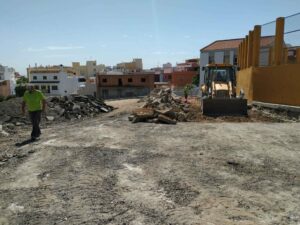 La Junta inicia las obras de reurbanización de la calle Bombita en la barriada de La Piñera
