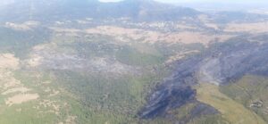 Controlado el incendio forestal del Cortijo la Hoya que ha arrasado 198 hectáreas