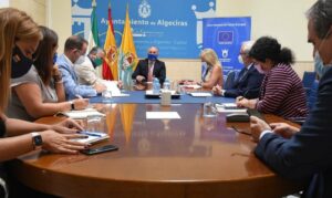 Ayuntamiento, Junta, Puerto, Cámara y CEC trabajan  juntos  para el impulso de los proyectos en la ciudad