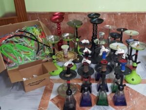 La Policía Local impone 21 denuncias e interviene 51 cachimbas en locales de ocio de Algeciras
