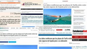 La seguridad en las playas del Campo Gibraltar es noticia nacional