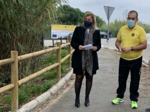 El club ciclista 'Los Dalton' reclama a la Junta el mantenimiento de los carriles bici de la A-405