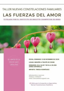 La asociación Manos al Amor organiza un taller online sobre constelaciones familiares