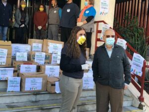 La ONCE recoge en Algeciras 226 kilos de alimentos para ayudar a paliar las consecuencias de la pandemia