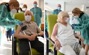 Antonio y Pilar, residentes en Granada, son los primeros vacunados contra el Covid en Andalucía