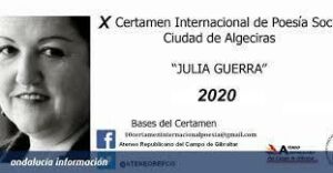 El Ateneo Republicano programa para abril los galardones del X Certamen Internacional de poesía 'Julia Guerra'